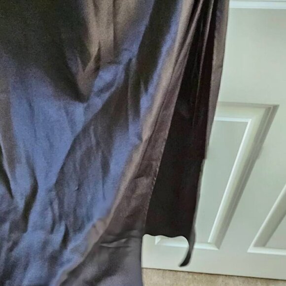 Vintage Victoria's Secret Y2K Black Maxi Slip Dress Lace Up Sides Size Medium - Picture 8 of 14